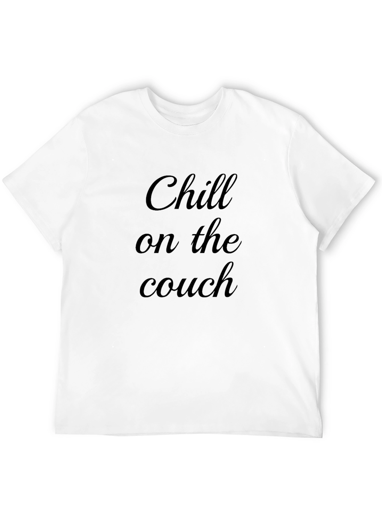 Chill on the Couch Black Graphic Tee
