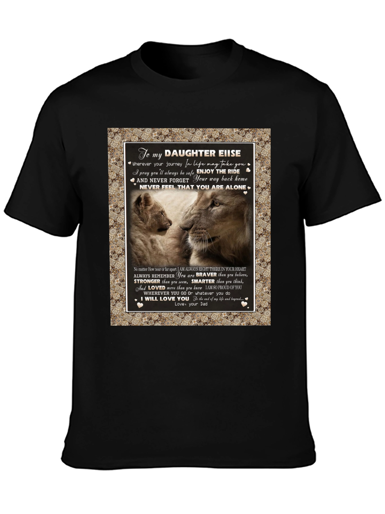 Lion To My Daughter EIIS T-Shirt