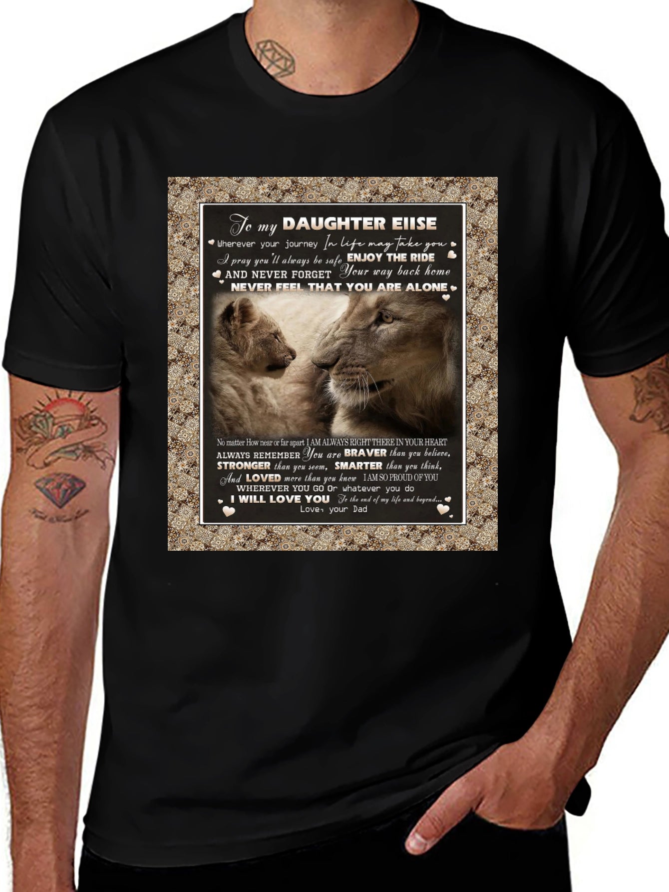 Lion To My Daughter EIIS T-Shirt