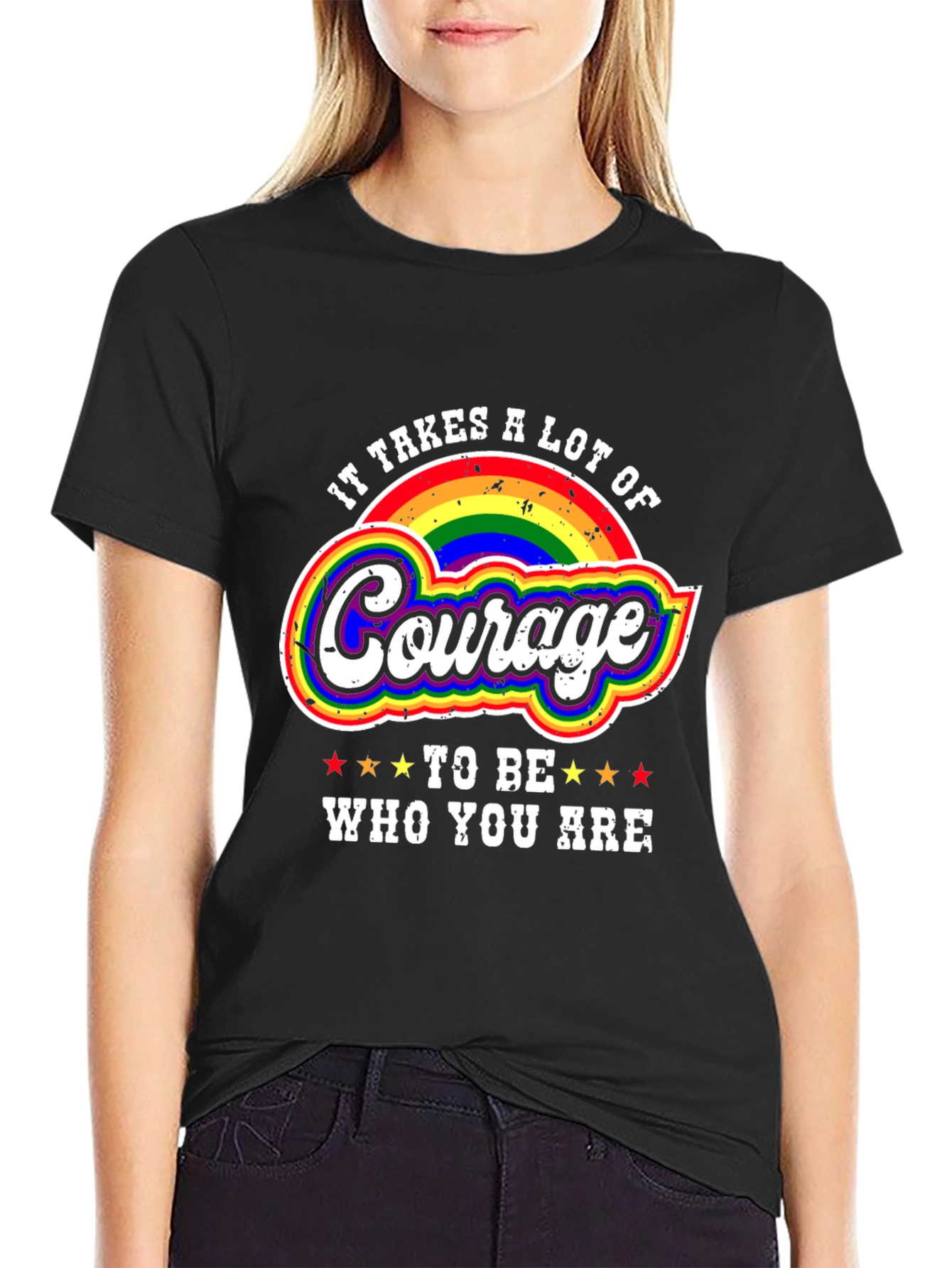 Courage Rainbow Pride T-Shirt