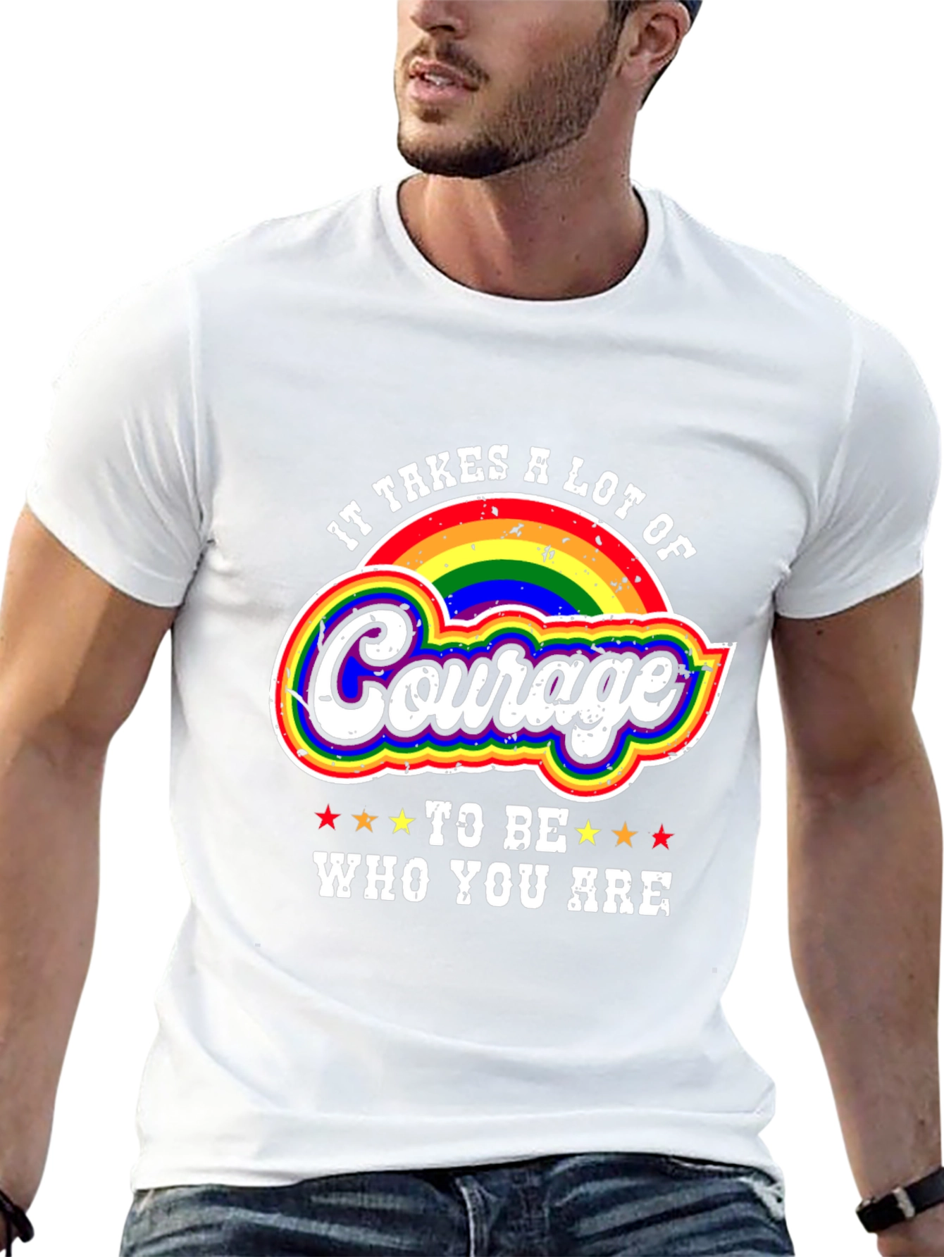 Courage Rainbow Pride T-Shirt