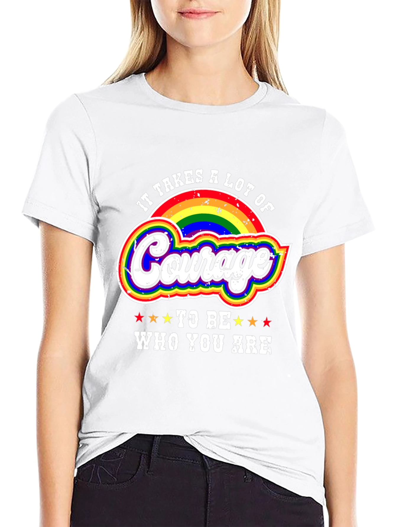 Courage Rainbow Pride T-Shirt