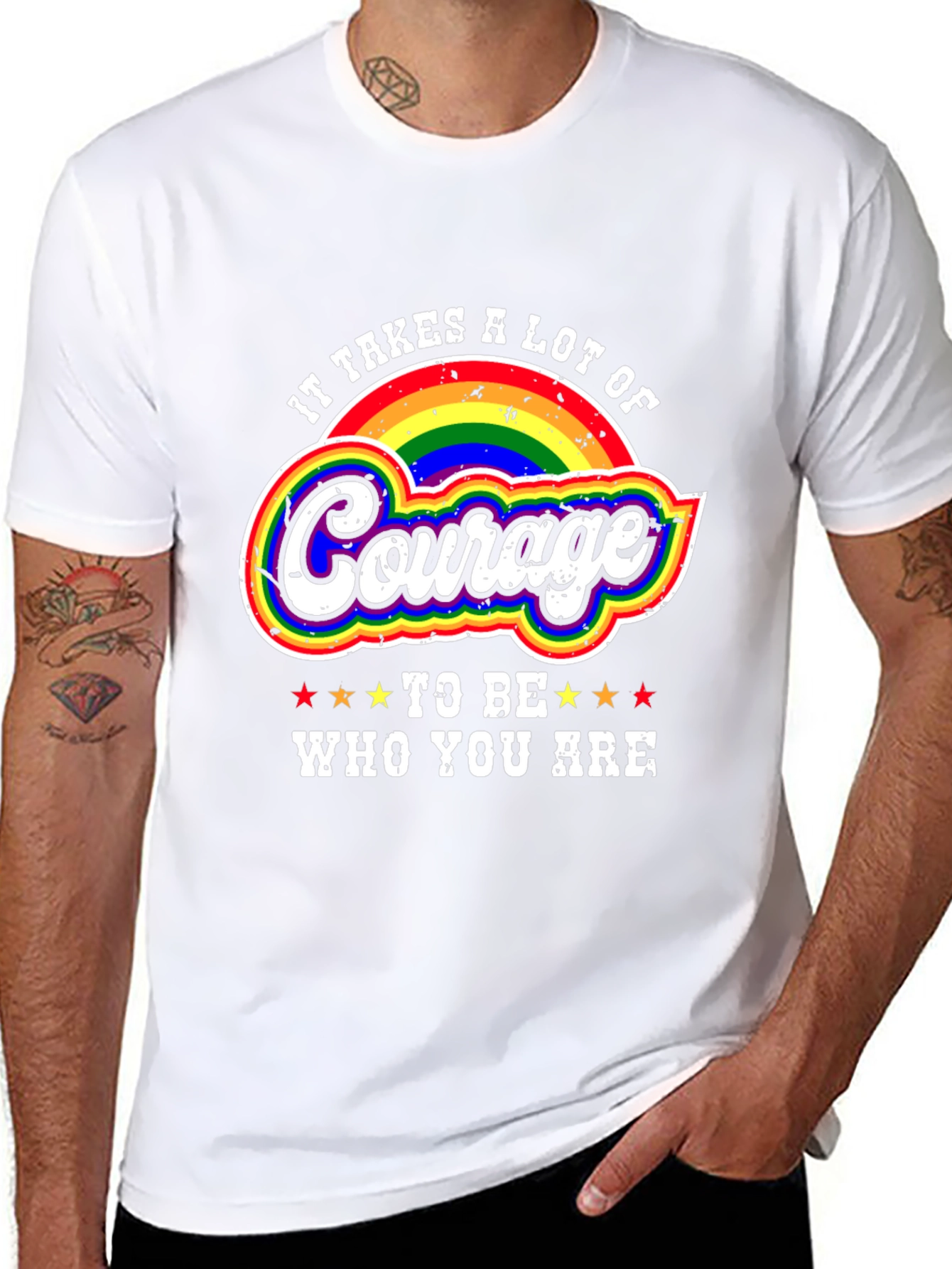 Courage Rainbow Pride T-Shirt