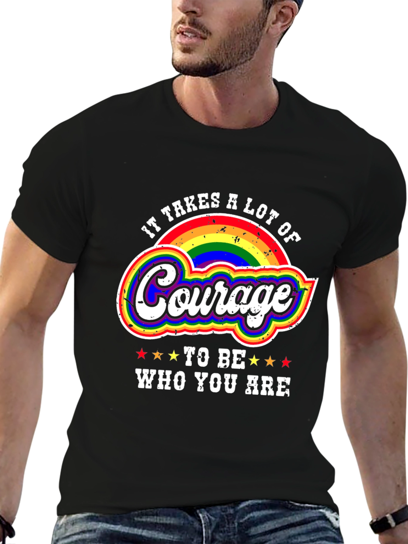 Courage Rainbow Pride T-Shirt