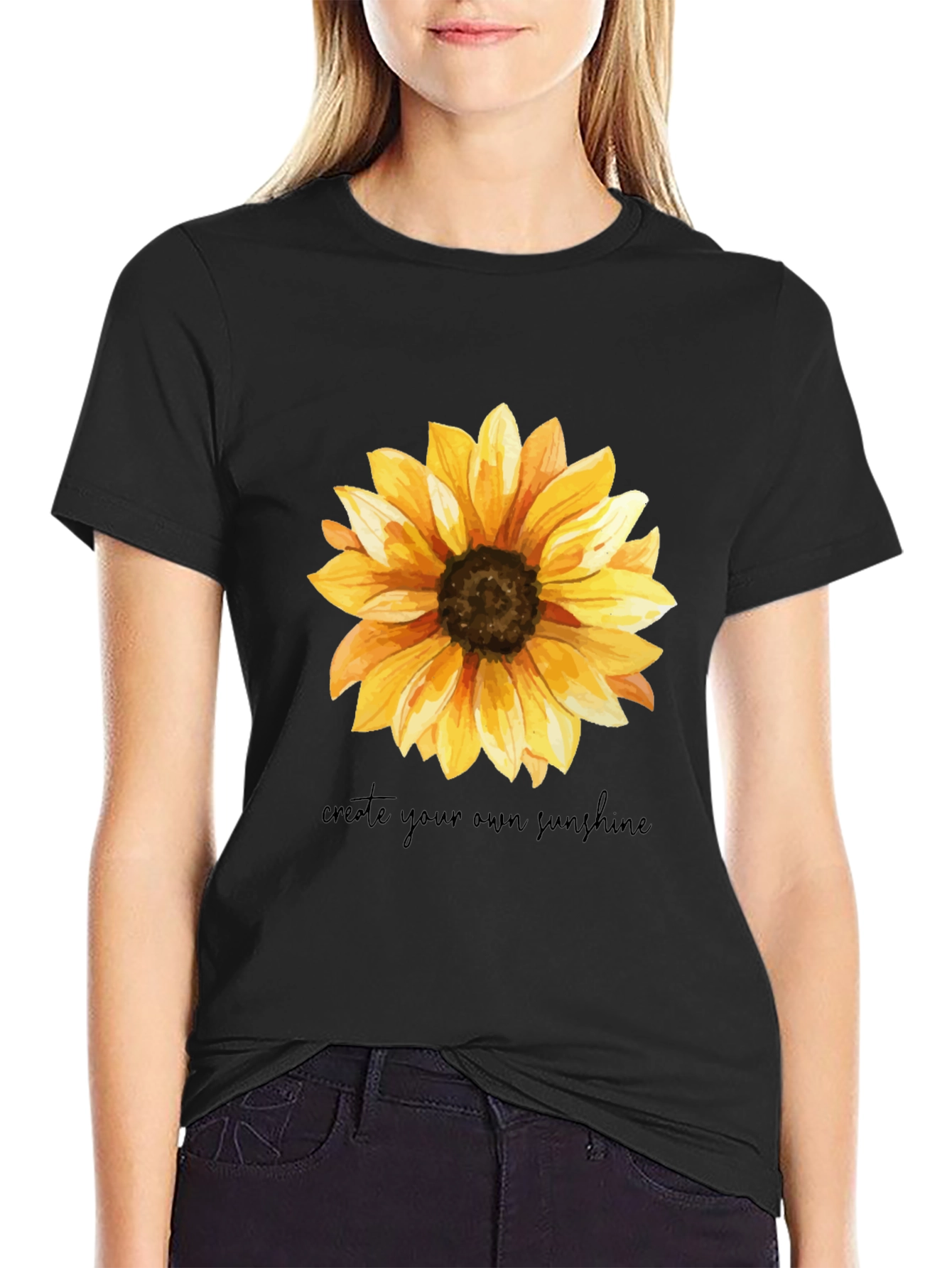 Sunflower Graphic Tee - Create Your Own Sunshine