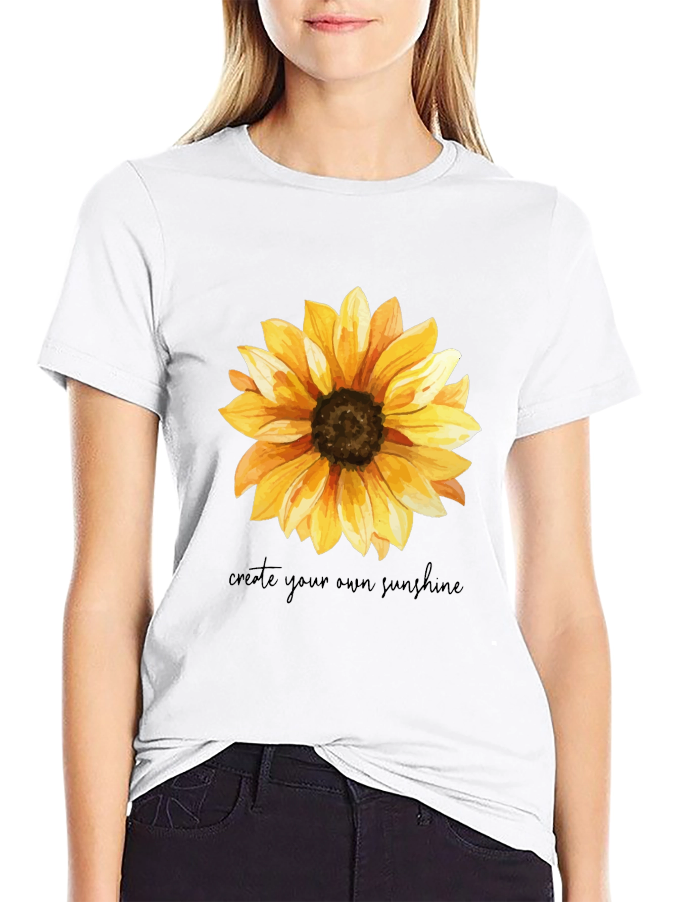 Sunflower Graphic Tee - Create Your Own Sunshine