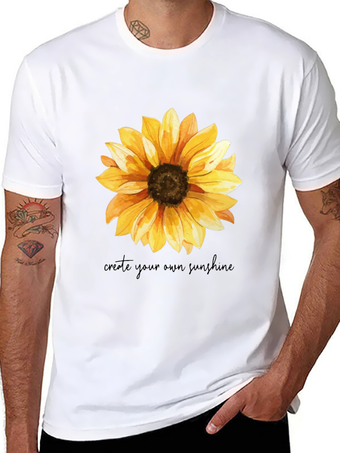 Sunflower Graphic Tee - Create Your Own Sunshine