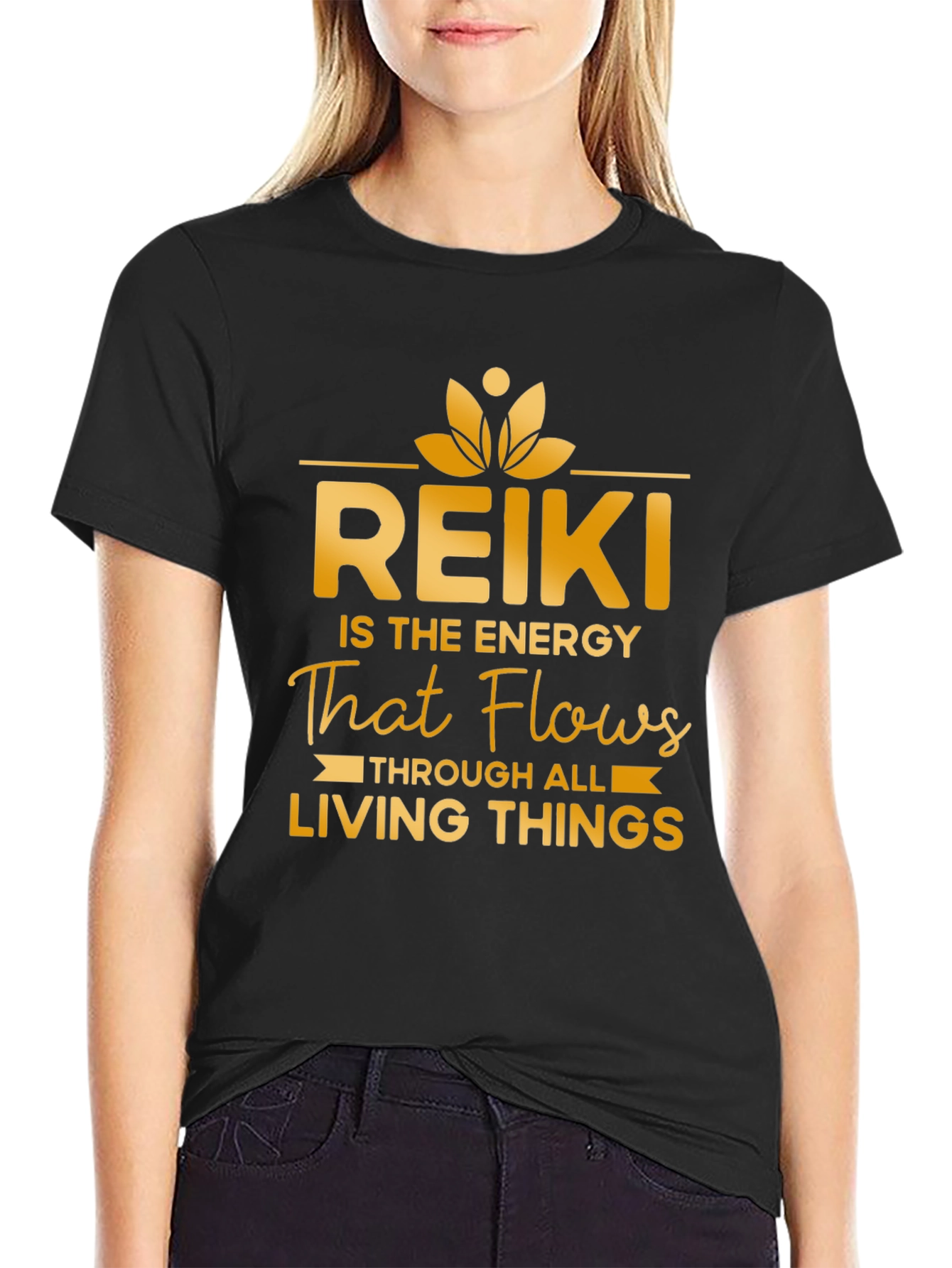 Reiki Energy Flow T-Shirt - Spiritual Zen Tee