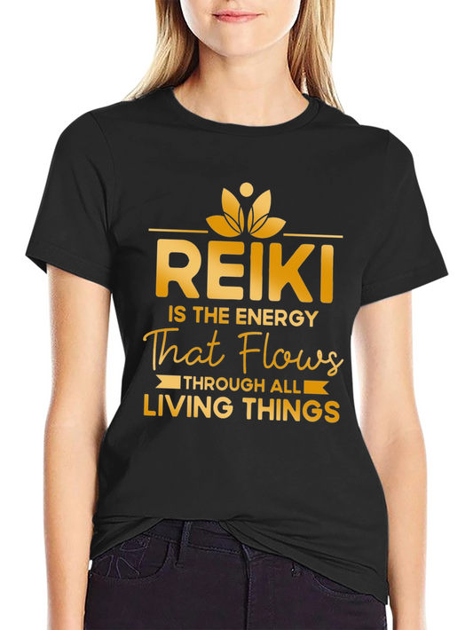 Reiki Energy Flow T-Shirt - Spiritual Zen Tee