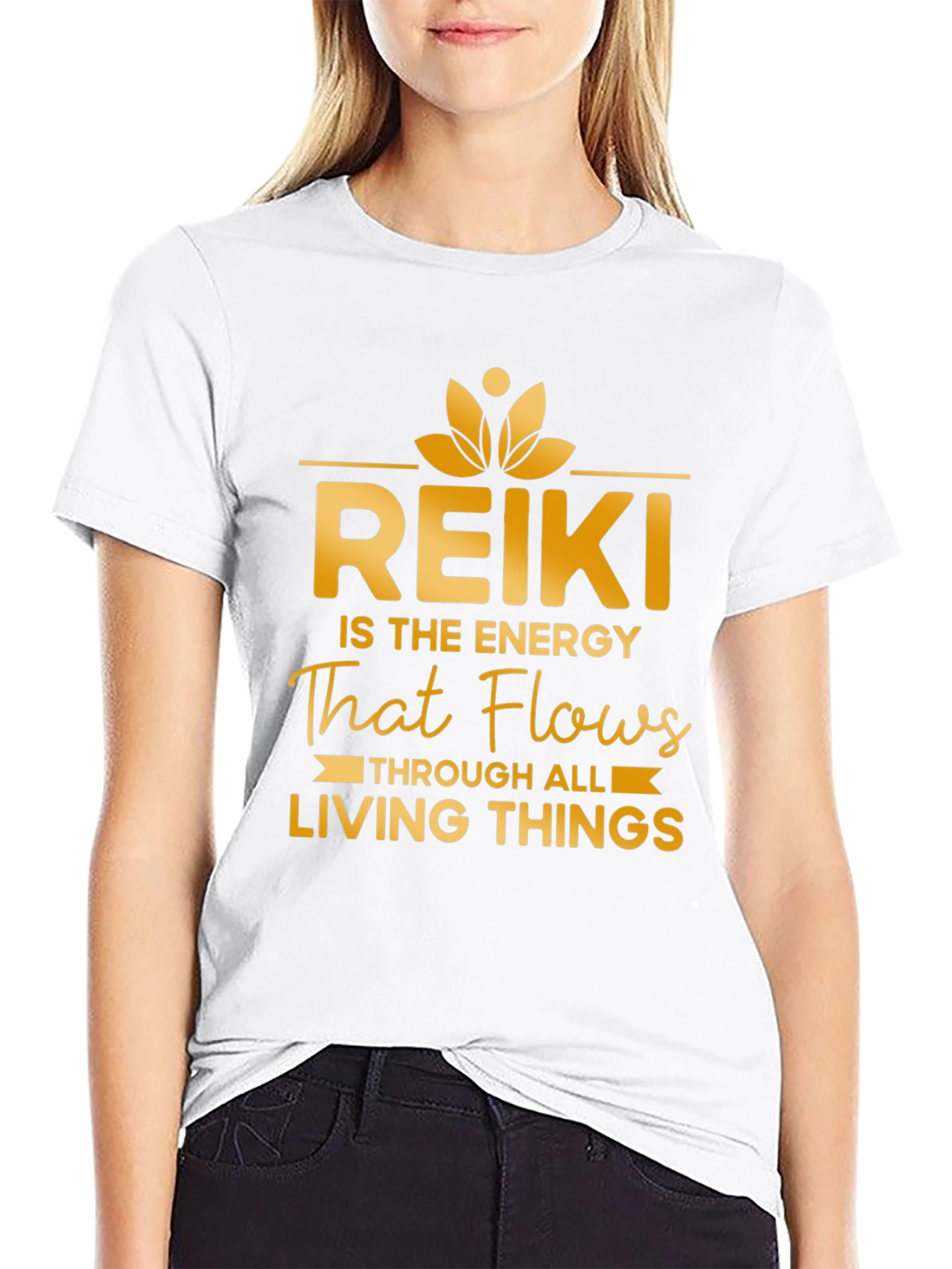 Reiki Energy Flow T-Shirt - Spiritual Zen Tee
