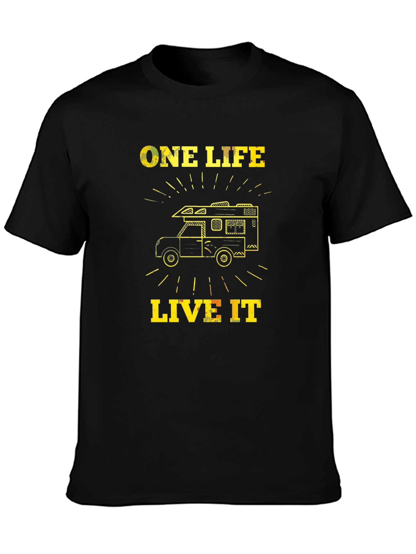 One Life Live It RV Graphic Tee - Black