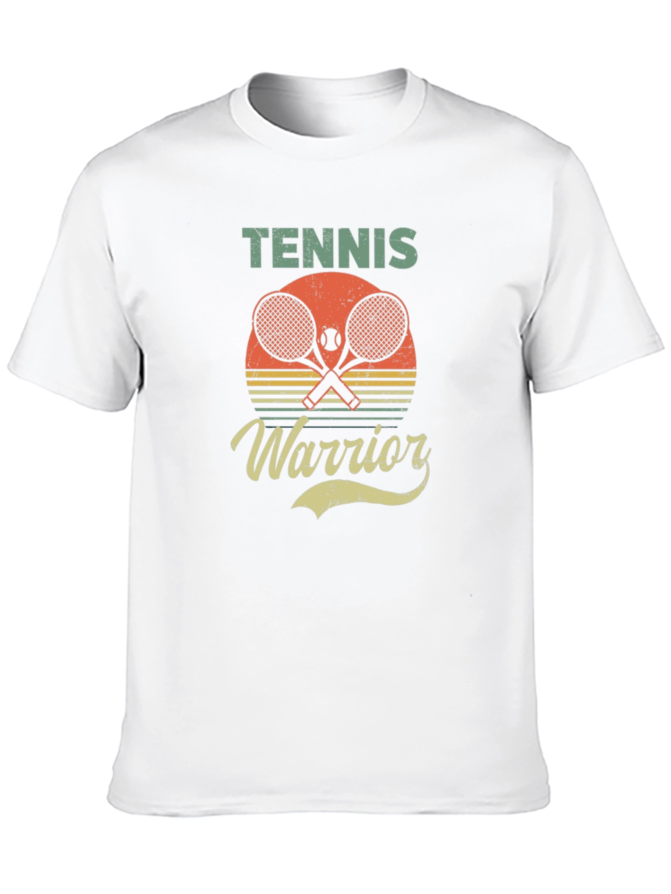 Tennis Warrior Retro Graphic T-Shirt