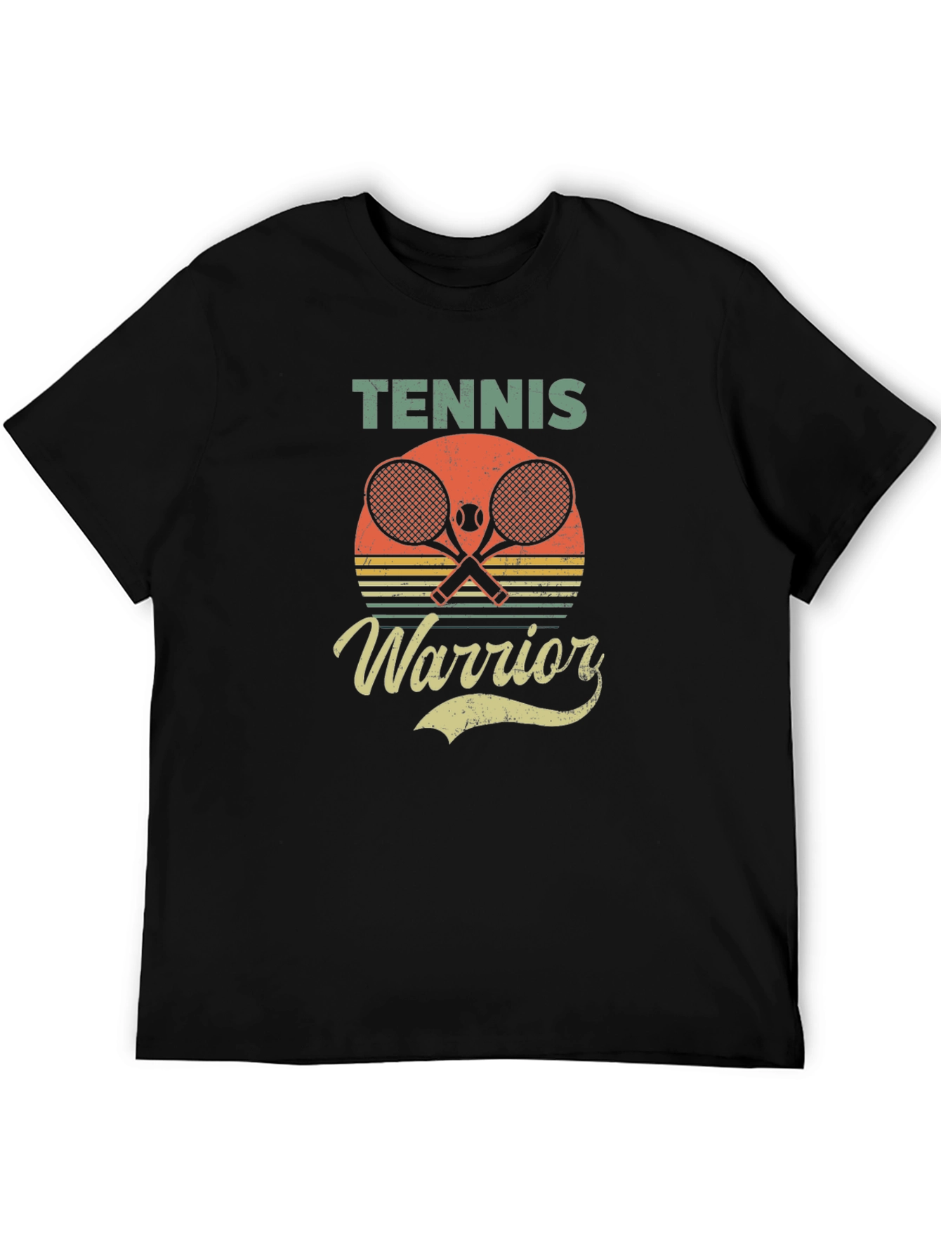 Tennis Warrior Retro Graphic T-Shirt