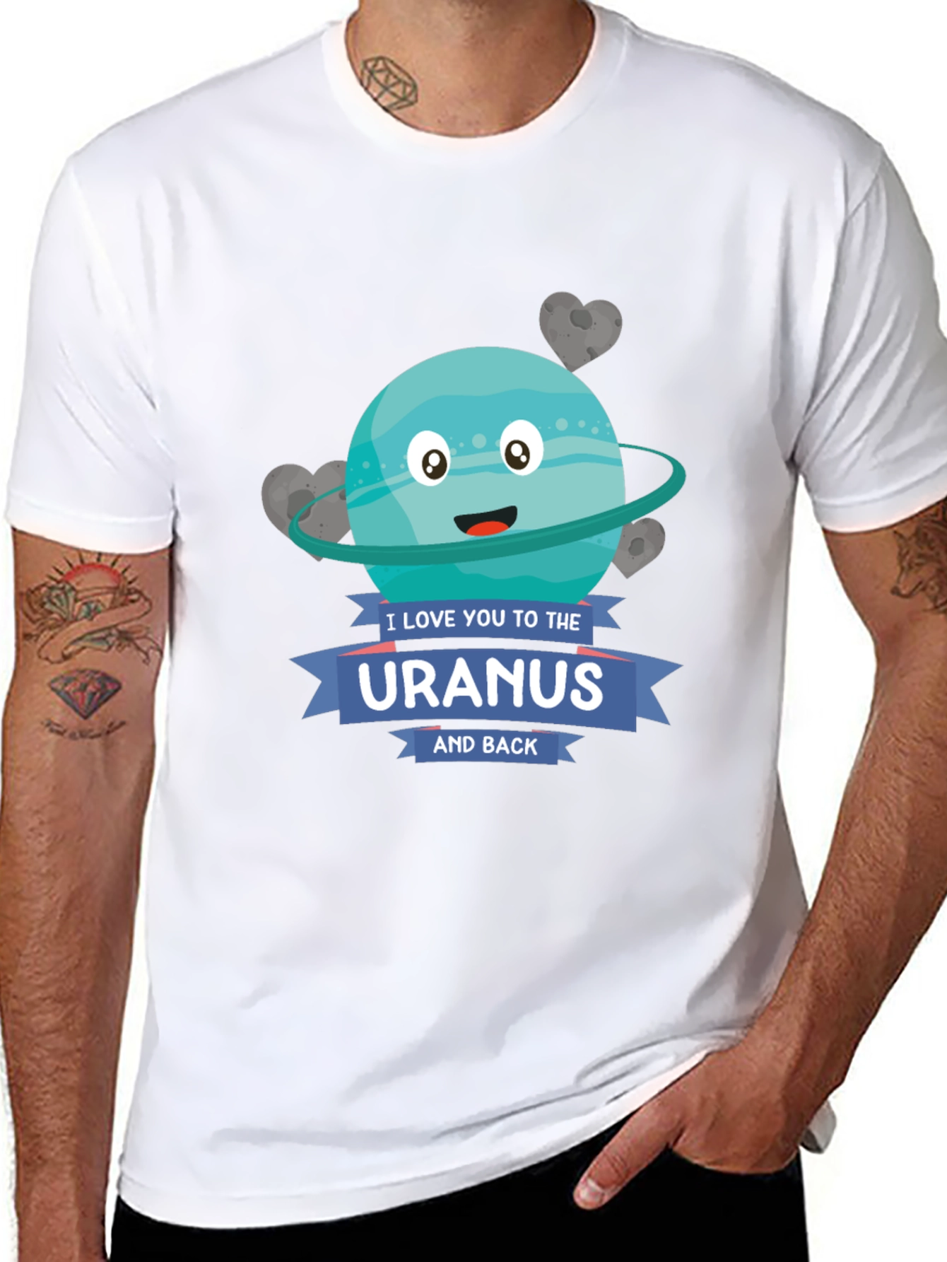 I Love You to Uranus Graphic T-Shirt