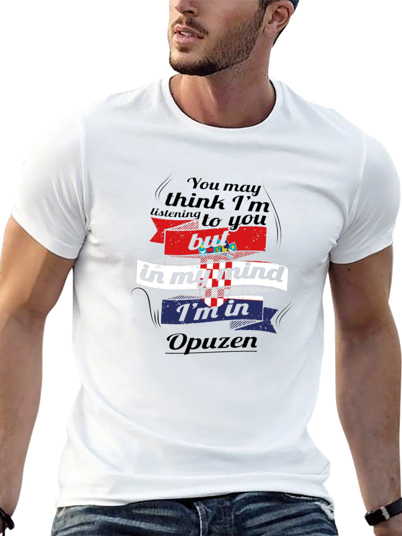 Opuzen Mind T-Shirt - Croatian Pride Black Tee