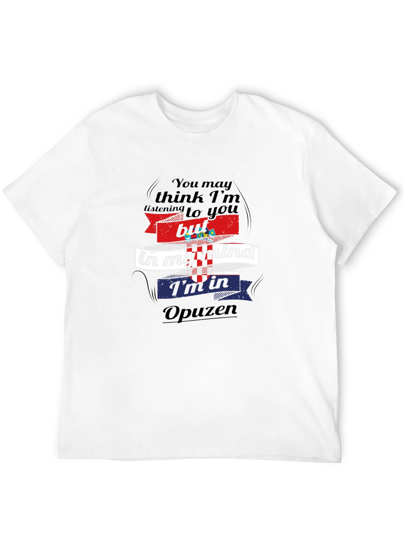 Opuzen Mind T-Shirt - Croatian Pride Black Tee