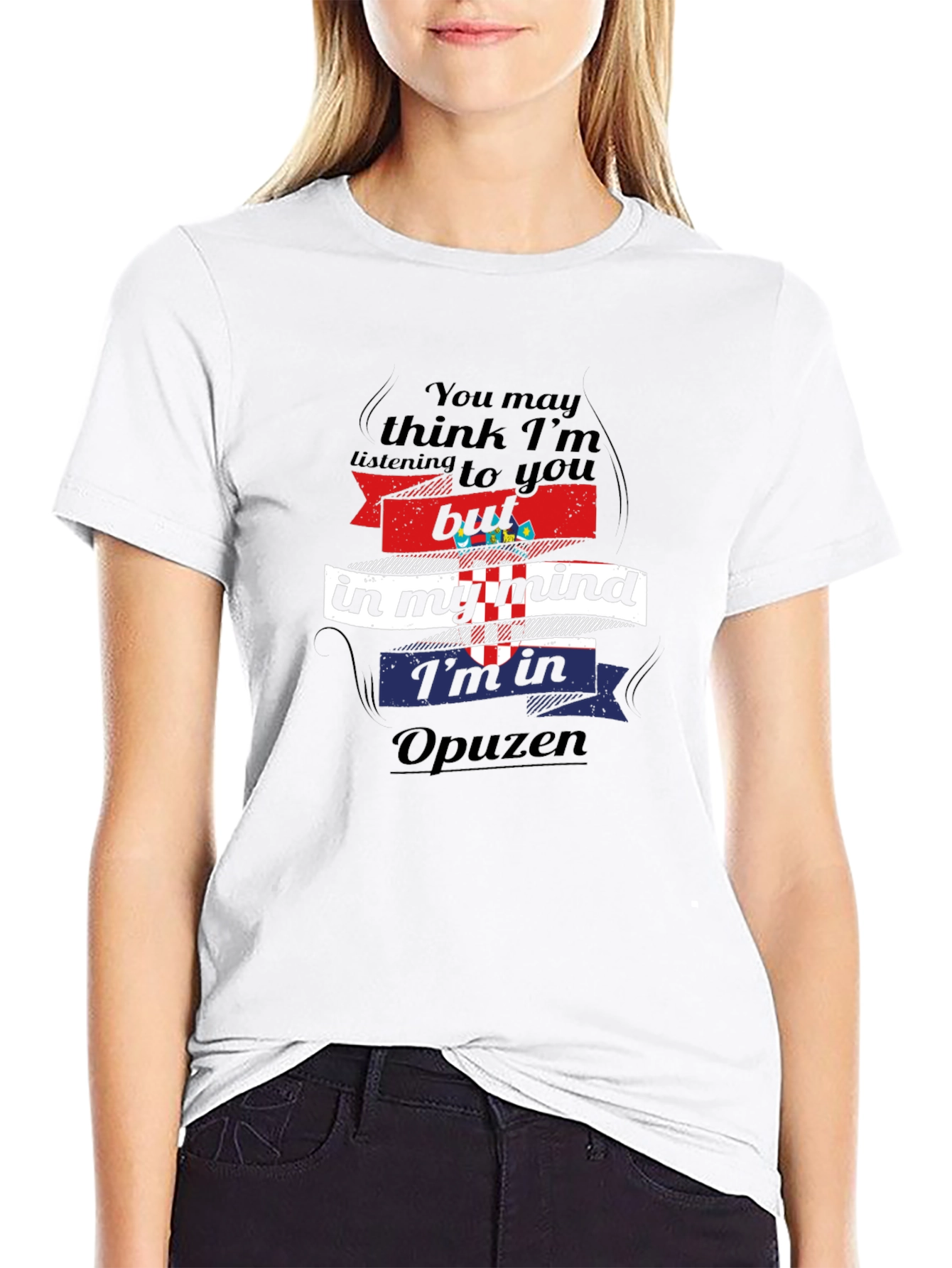 Opuzen Mind T-Shirt - Croatian Pride Black Tee