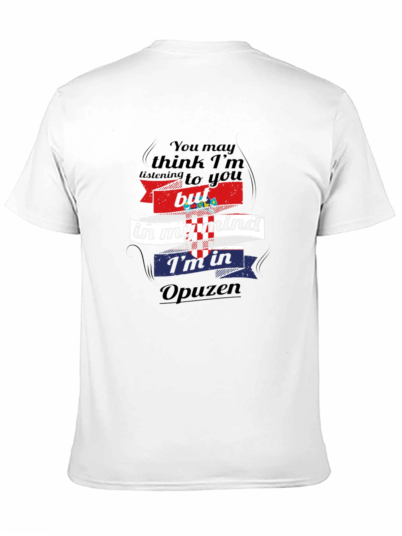 Opuzen Mind T-Shirt - Croatian Pride Black Tee