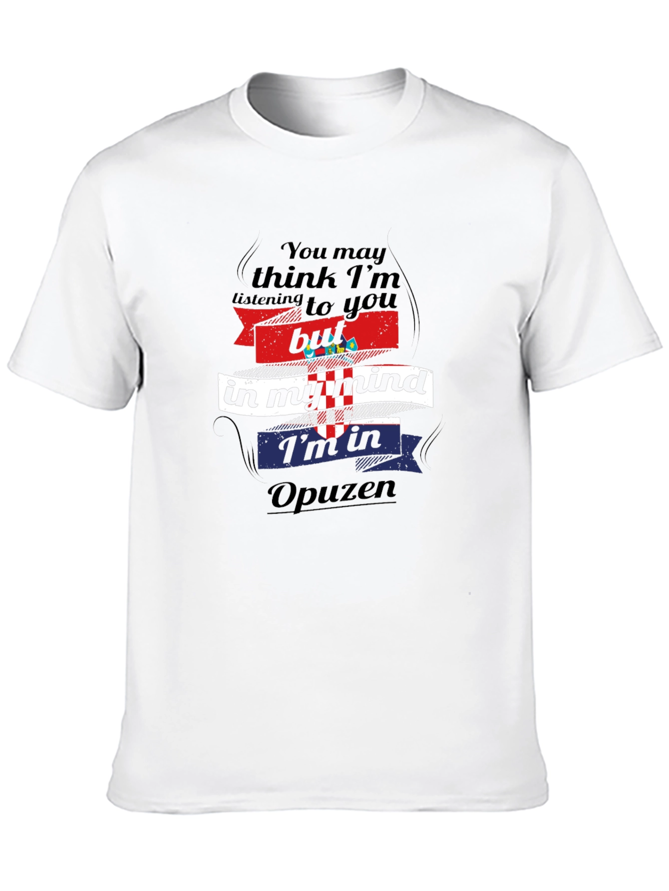 Opuzen Mind T-Shirt - Croatian Pride Black Tee