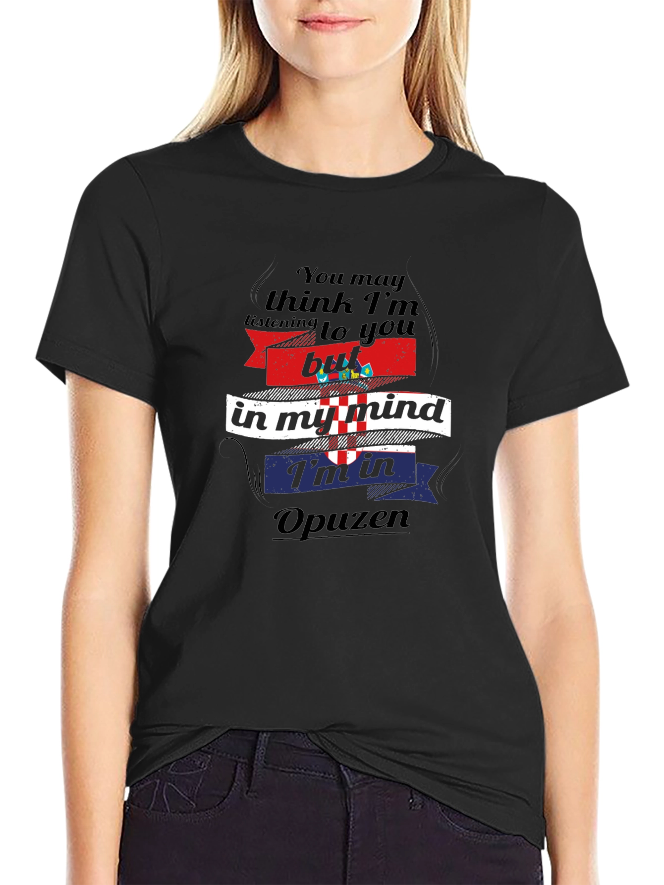 Opuzen Mind T-Shirt - Croatian Pride Black Tee