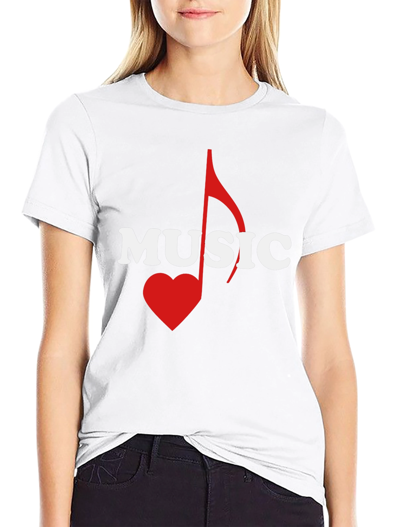 Music Lover Graphic Tee - Black Cotton T-Shirt