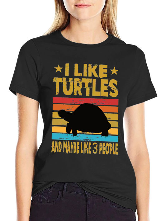 I Like Turtles Graphic Tee