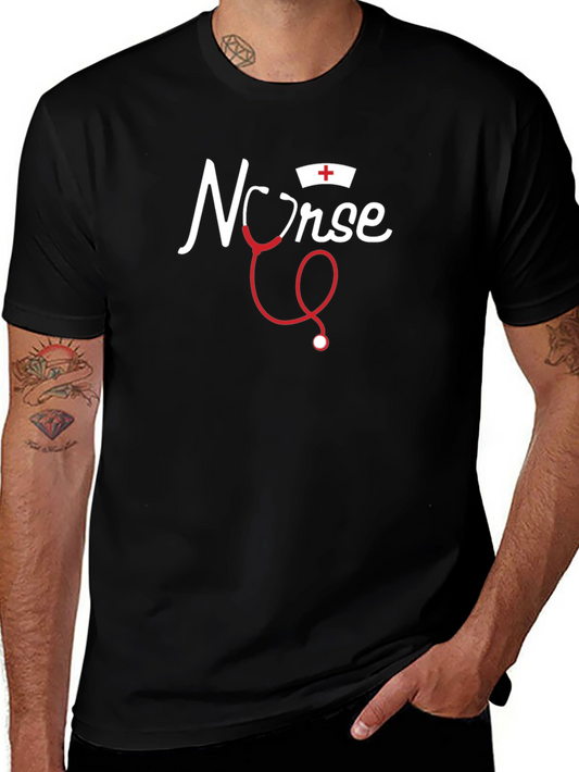 Nurse T-Shirt - Stethoscope Design Medical Apparel
