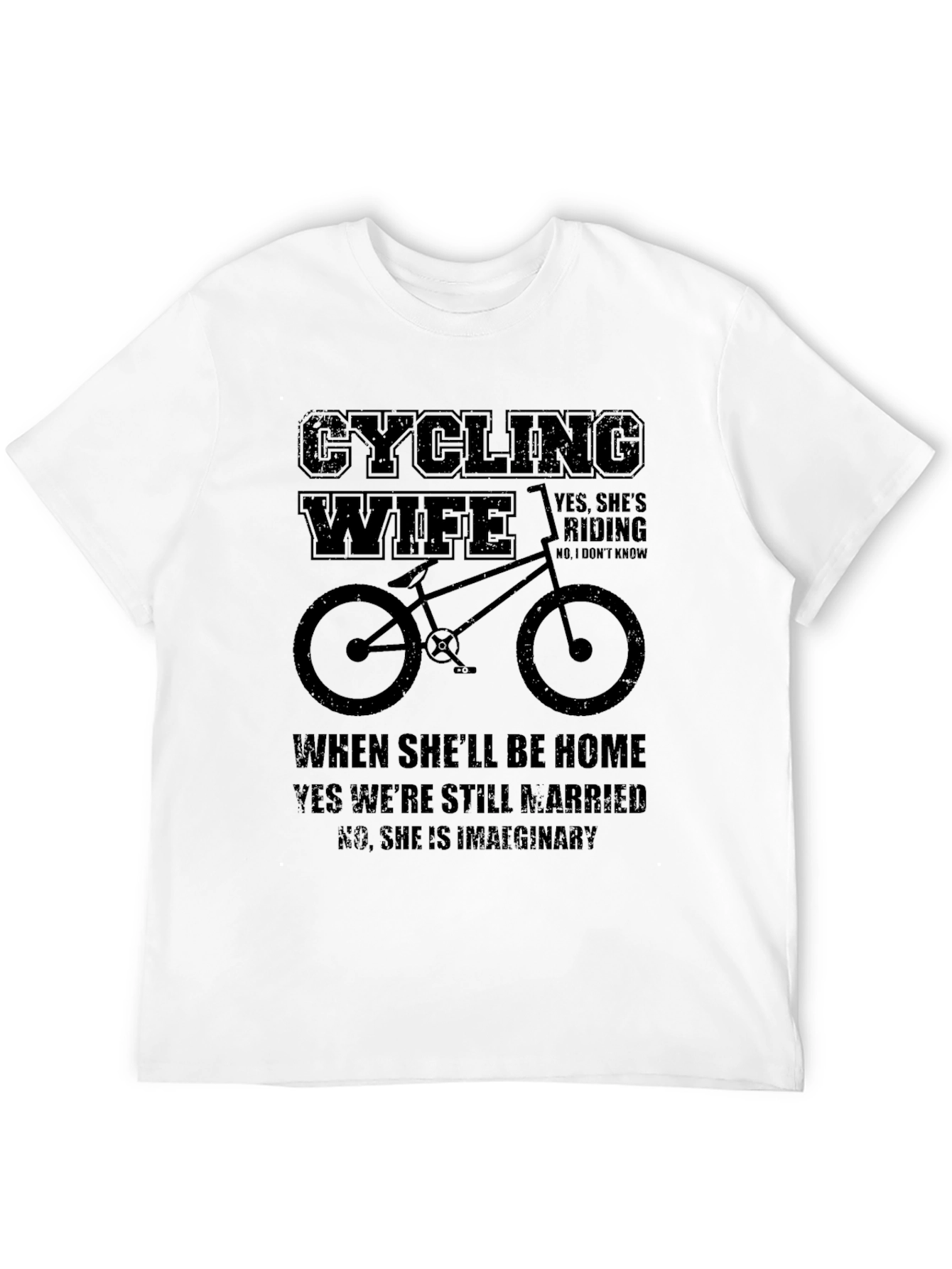 Cycling Wife Novelty Graphic T-Shirt