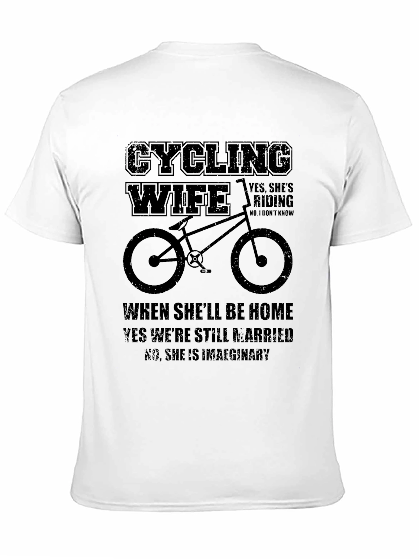 Cycling Wife Novelty Graphic T-Shirt