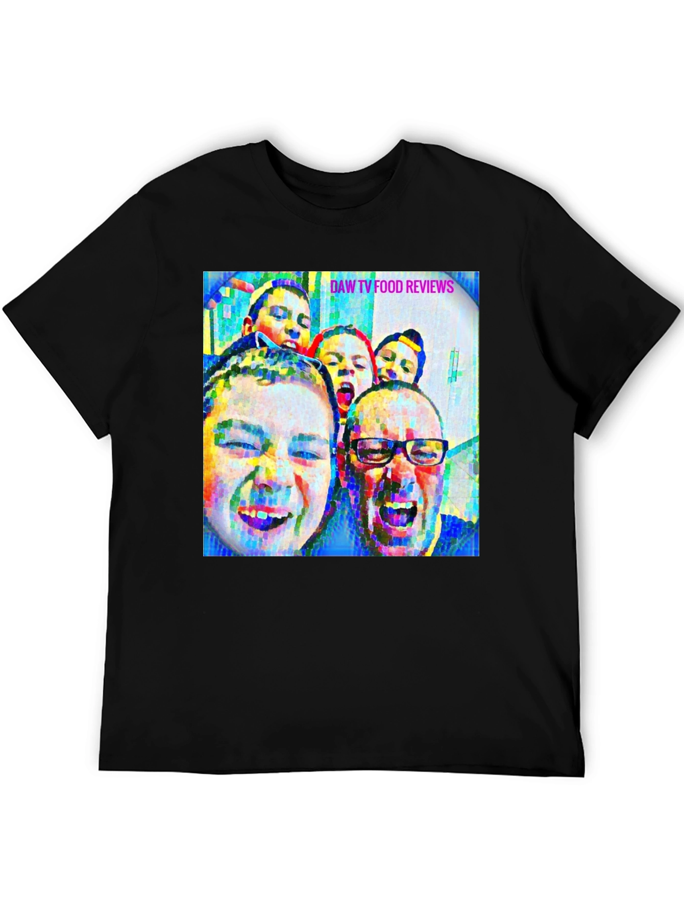 DAW TV Food Reviews Graphic Tee - Black