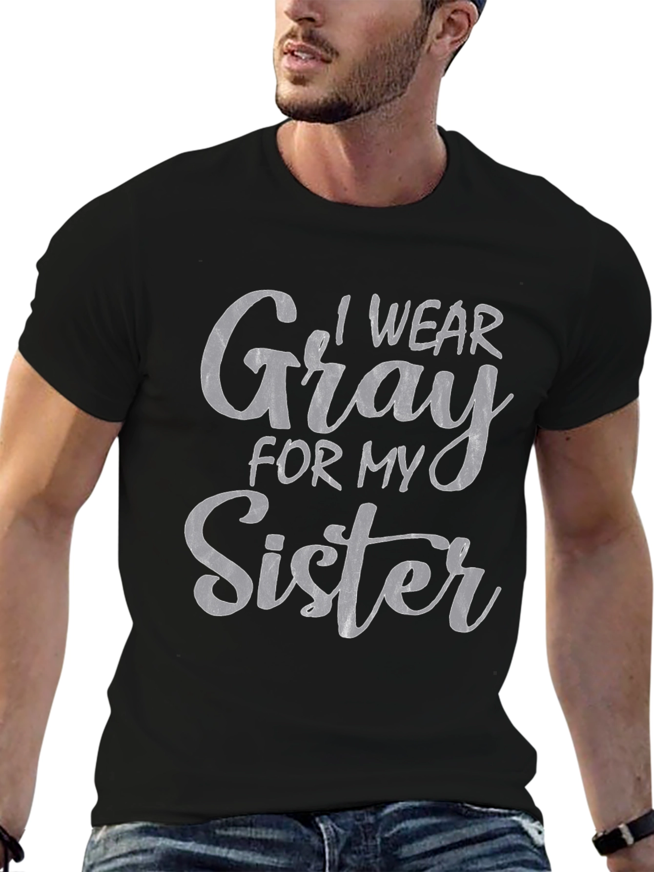 I Wear Gray for My Sister T-Shirt