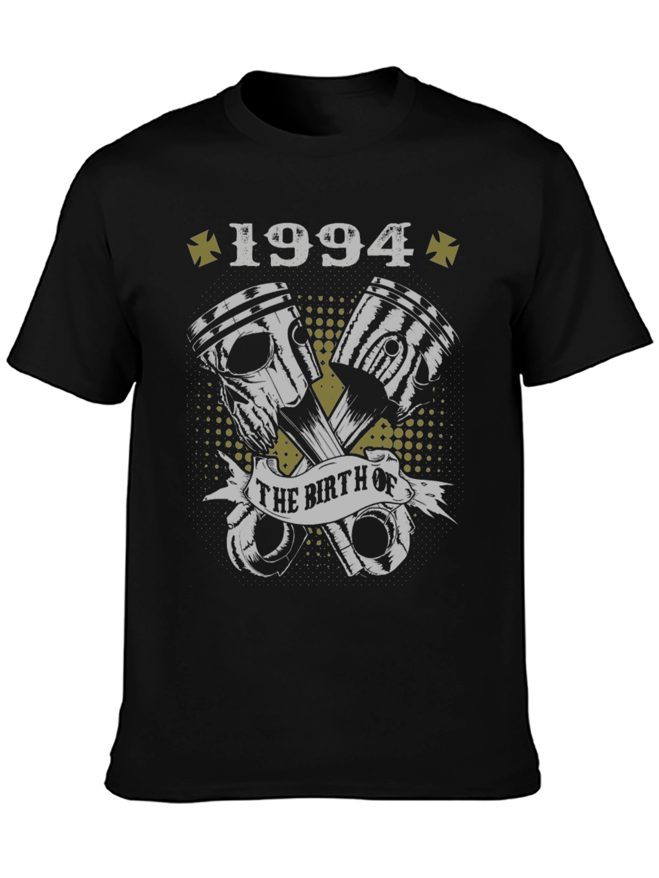 Born in 1994 Black Graphic T-Shirt