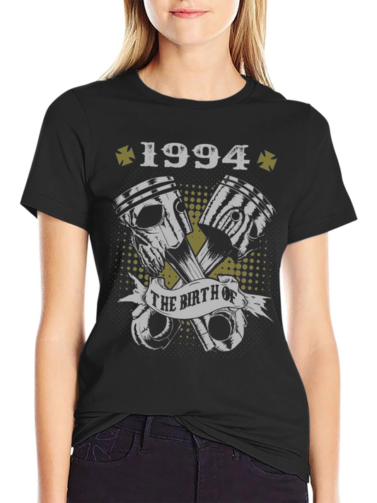 Born in 1994 Black Graphic T-Shirt