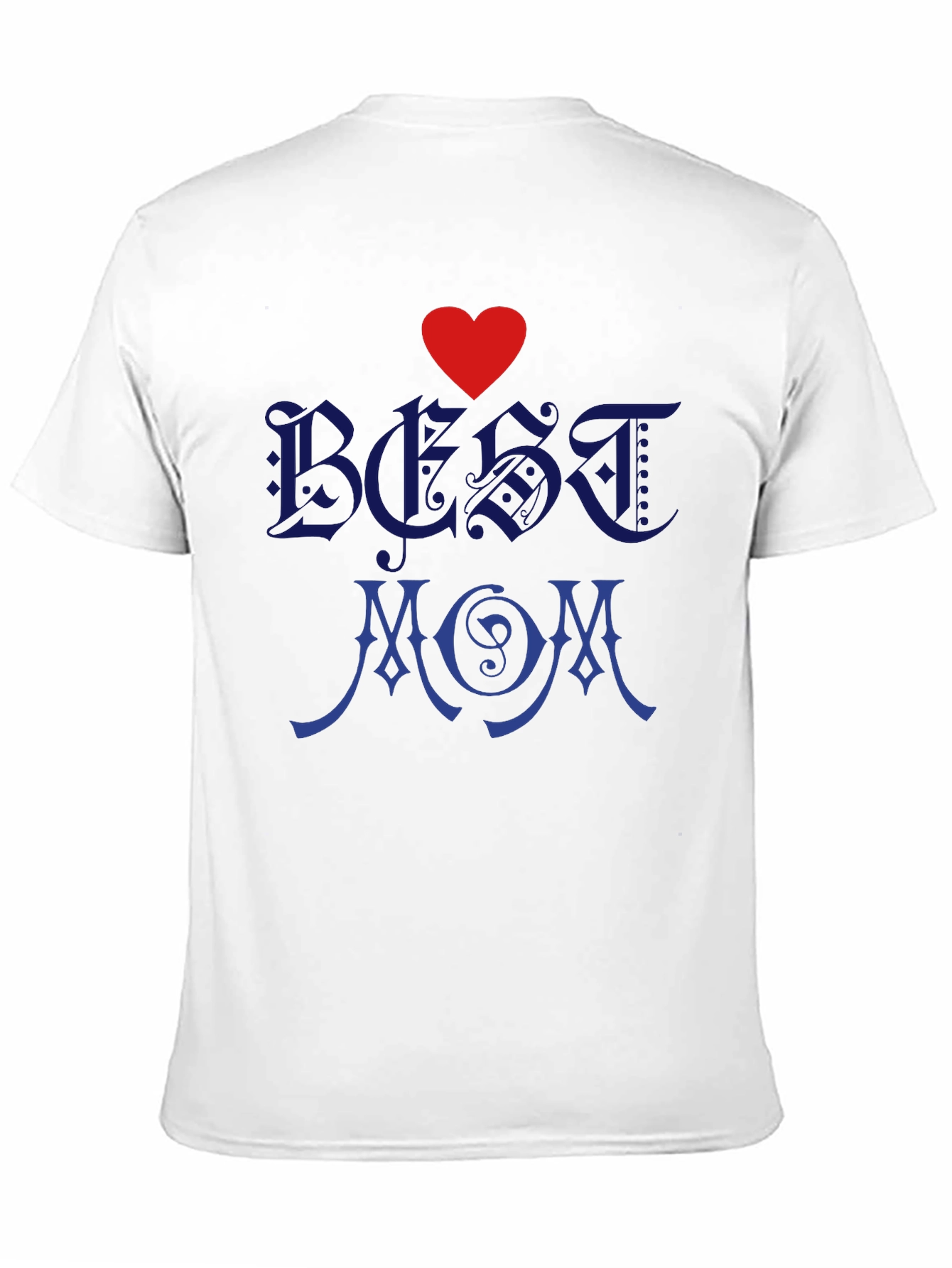 Best Mom T-Shirt - Heart Design Dark Apparel