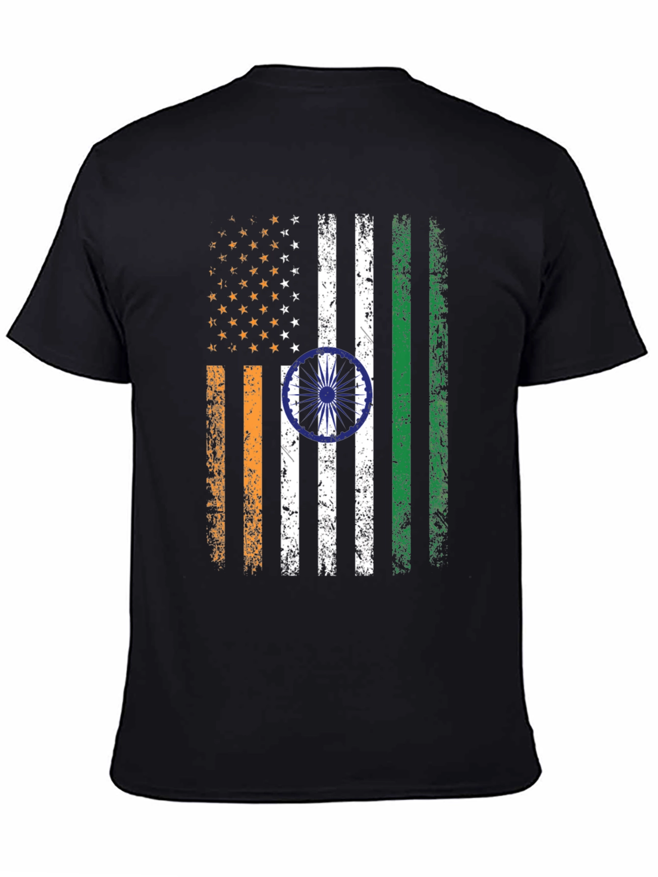 USA India Flag Graphic T-Shirt