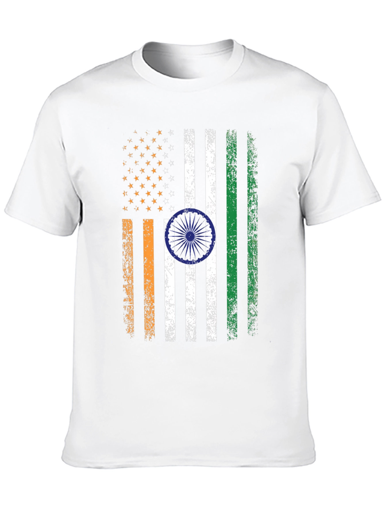 USA India Flag Graphic T-Shirt