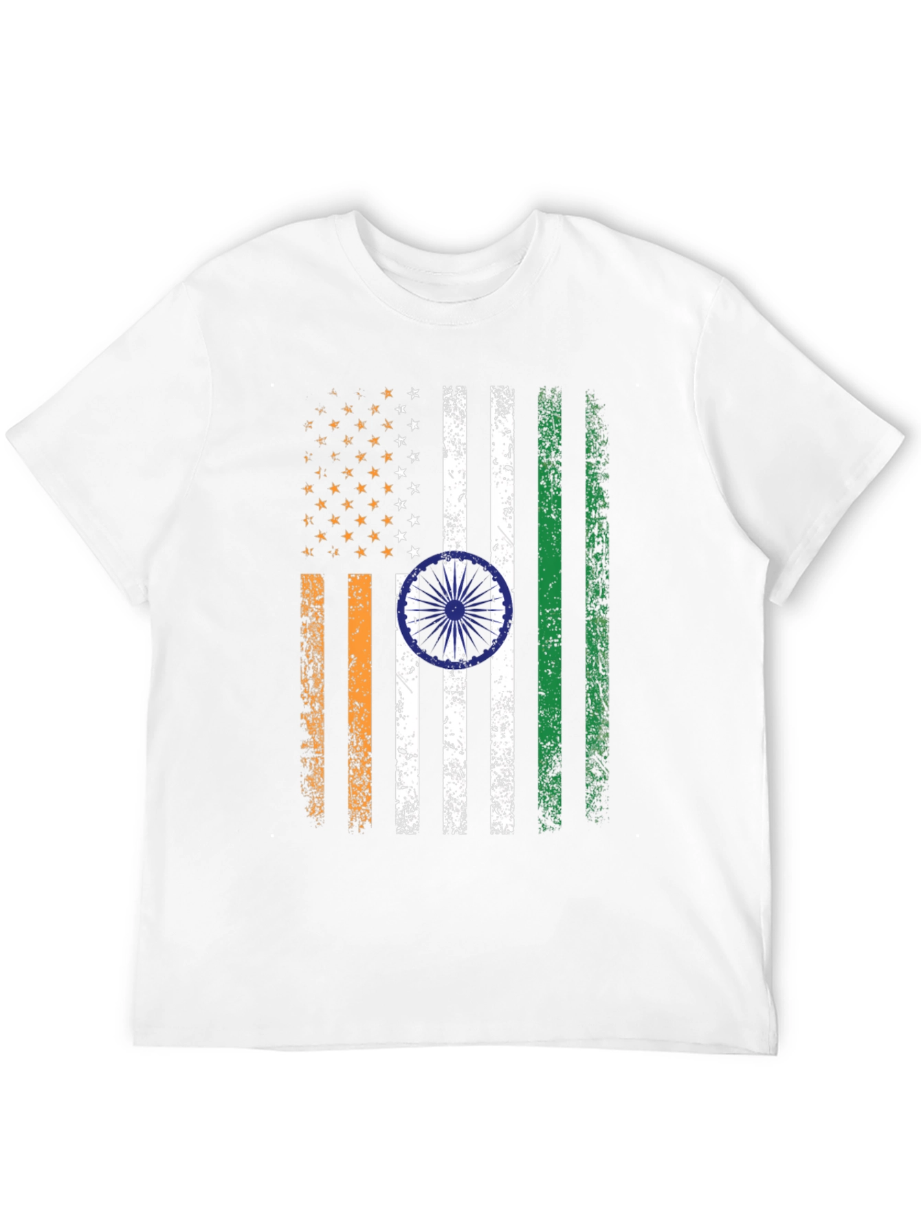 USA India Flag Graphic T-Shirt