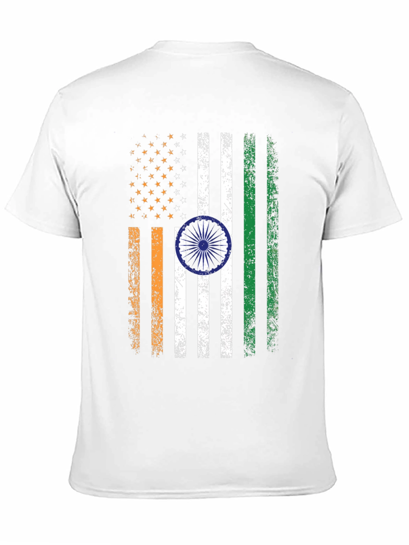 USA India Flag Graphic T-Shirt