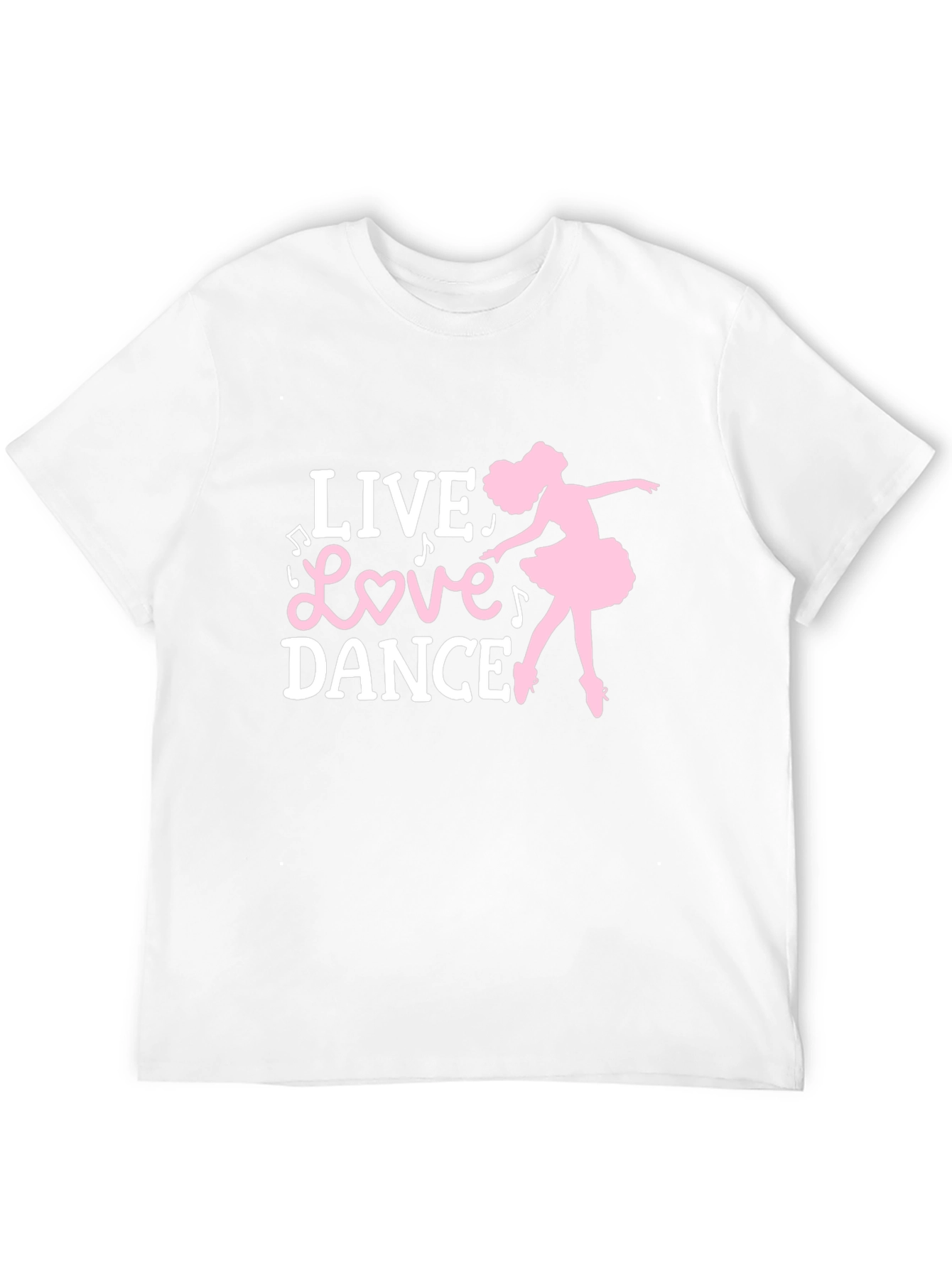 Live Love Dance T-Shirt - Ballet Silhouette