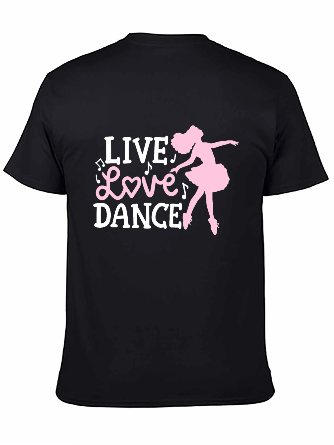 Live Love Dance T-Shirt - Ballet Silhouette