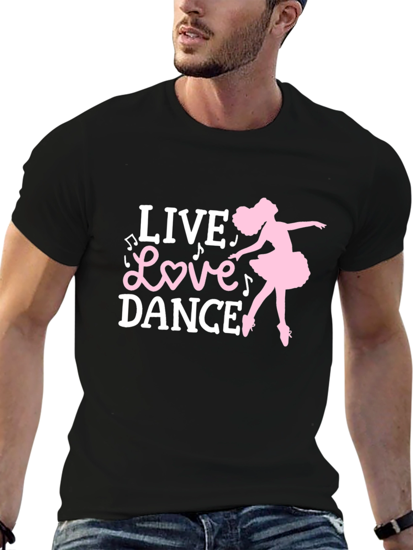 Live Love Dance T-Shirt - Ballet Silhouette