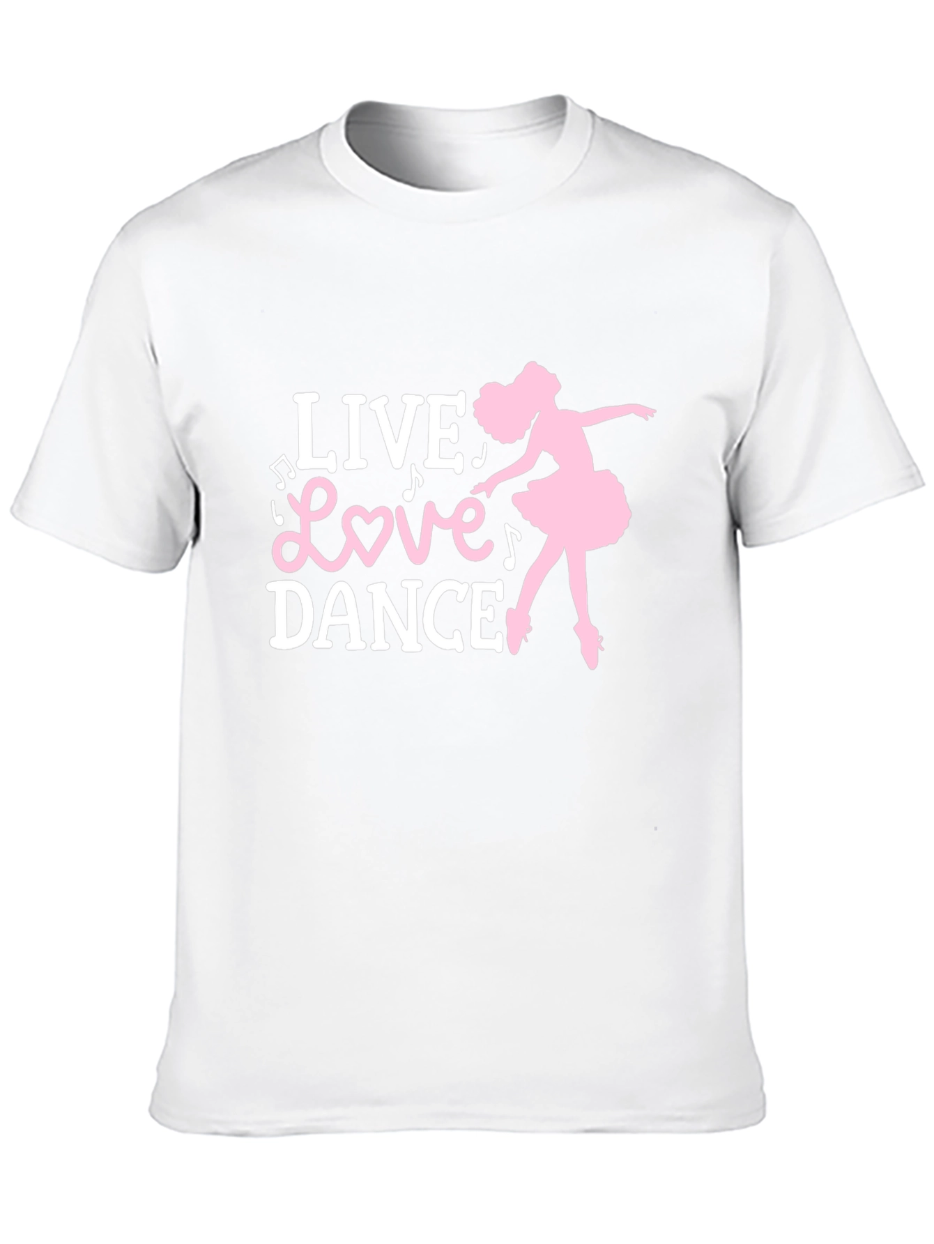 Live Love Dance T-Shirt - Ballet Silhouette