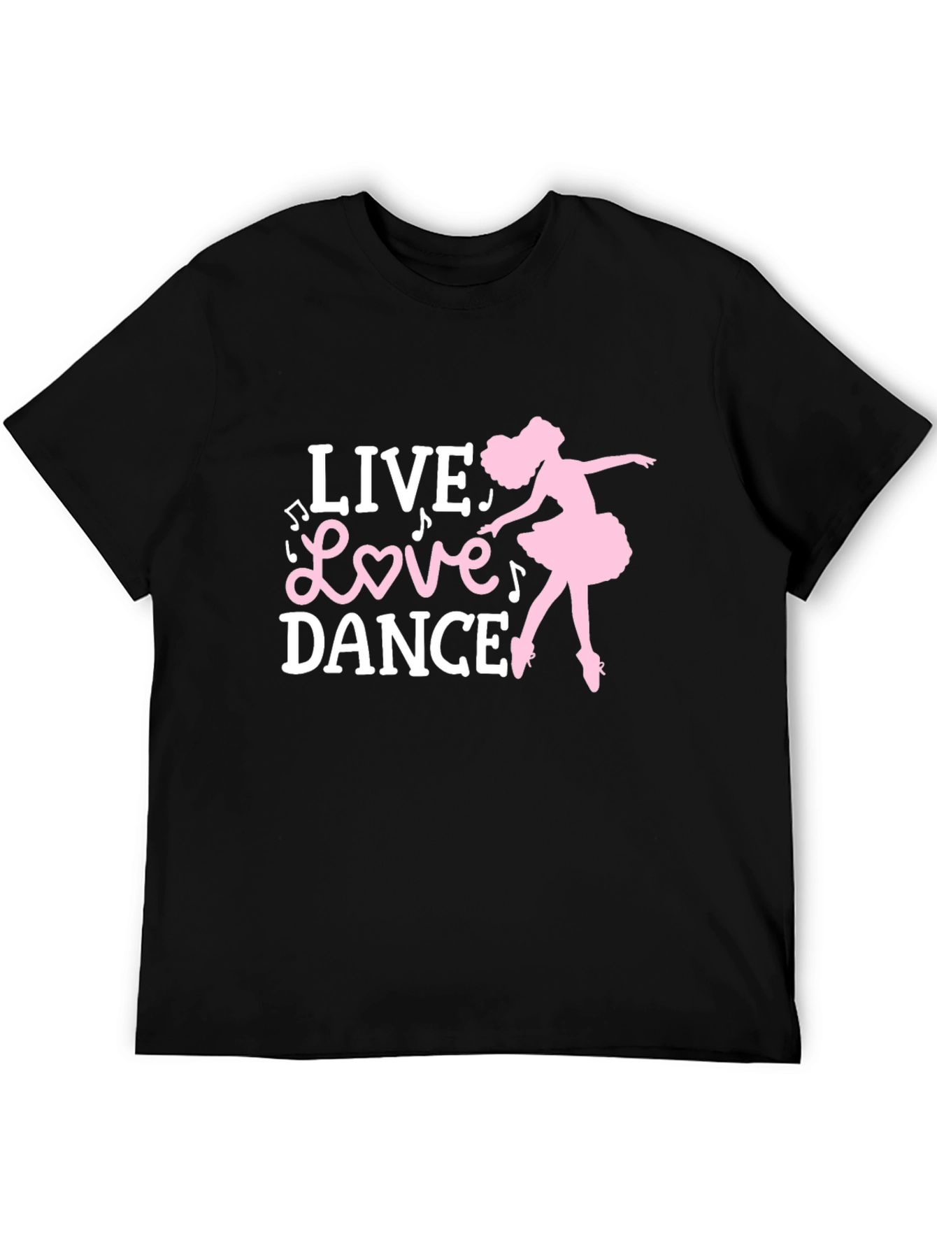 Live Love Dance T-Shirt - Ballet Silhouette