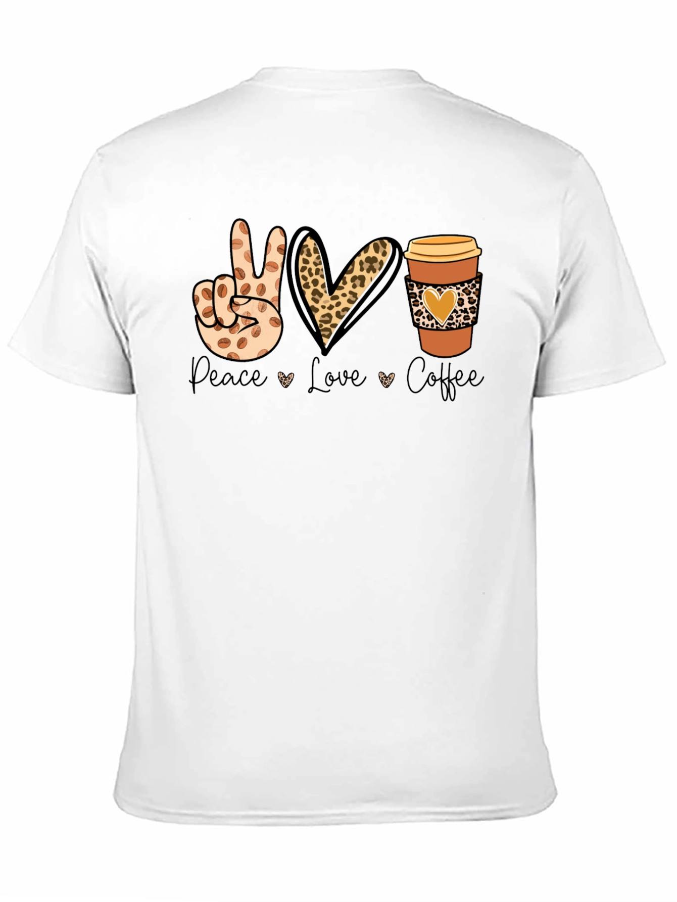 Peace Love Coffee Graphic T-Shirt