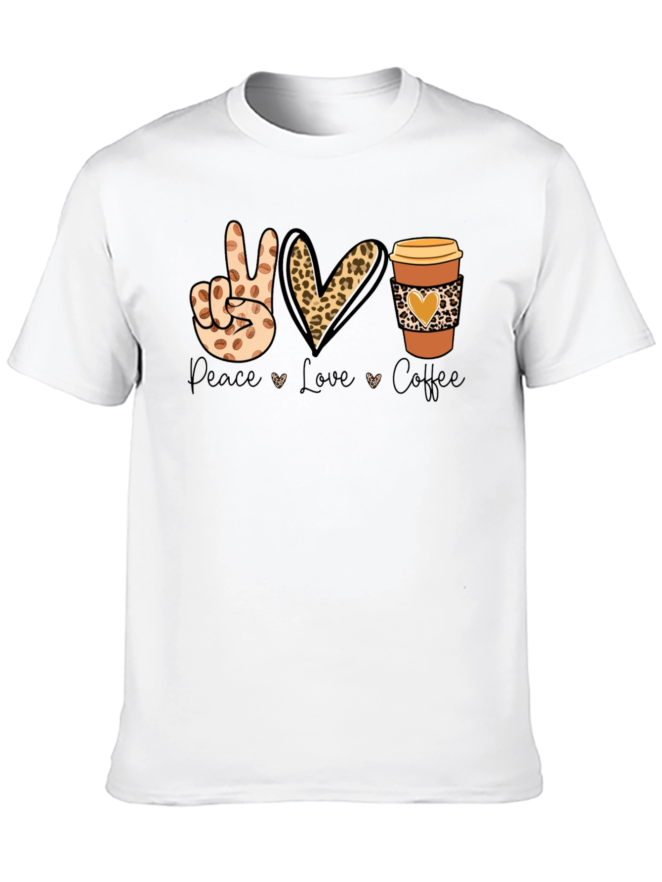 Peace Love Coffee Graphic T-Shirt