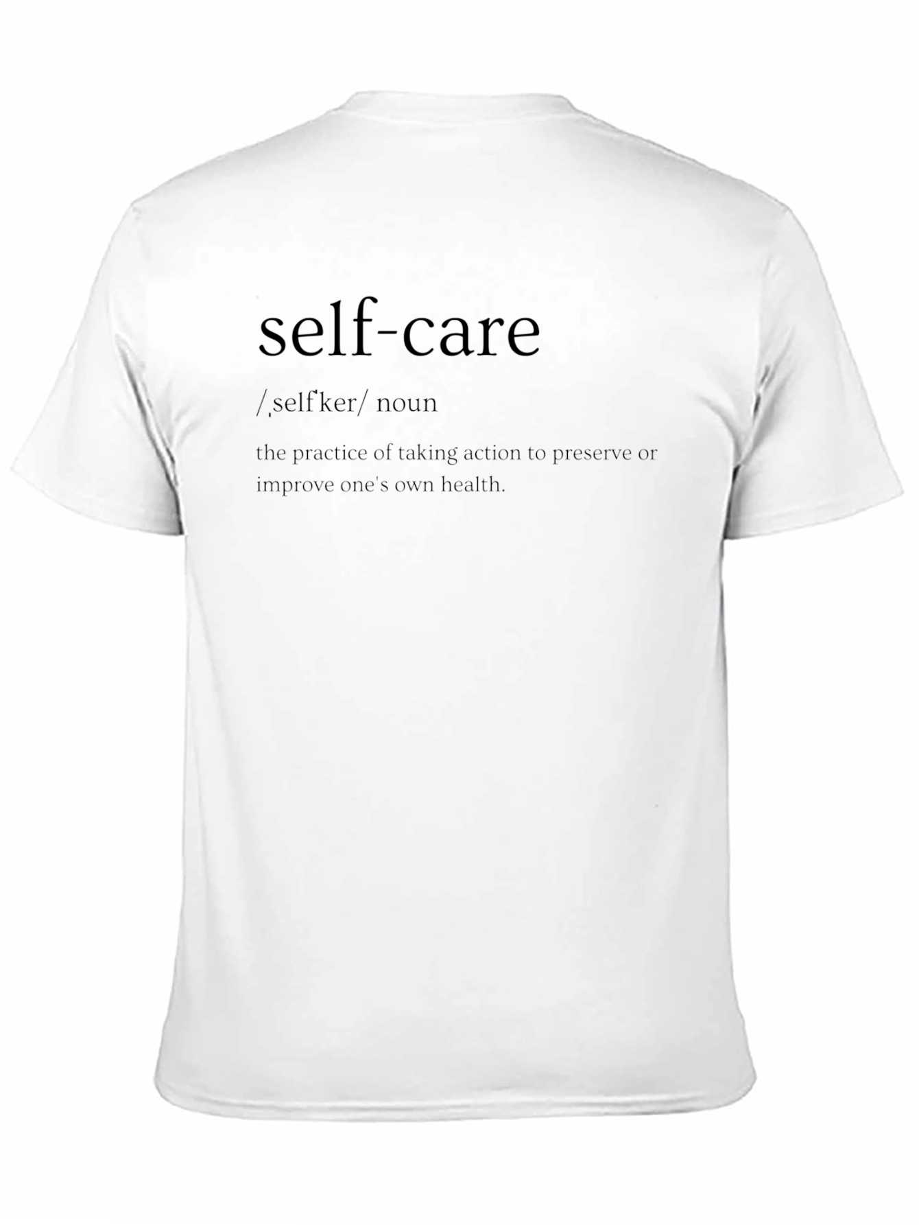 Self-Care Definition Graphic Tee - Black