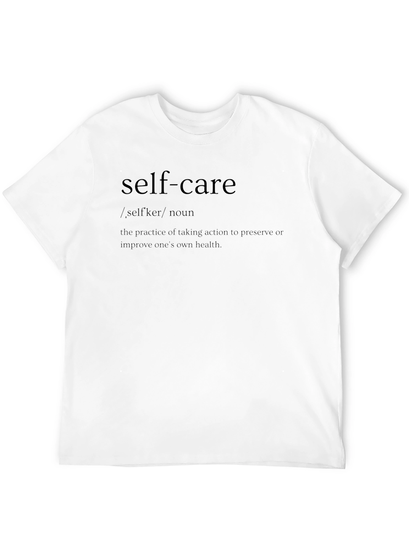 Self-Care Definition Graphic Tee - Black