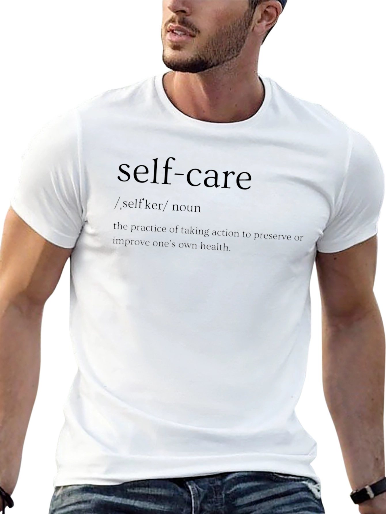 Self-Care Definition Graphic Tee - Black