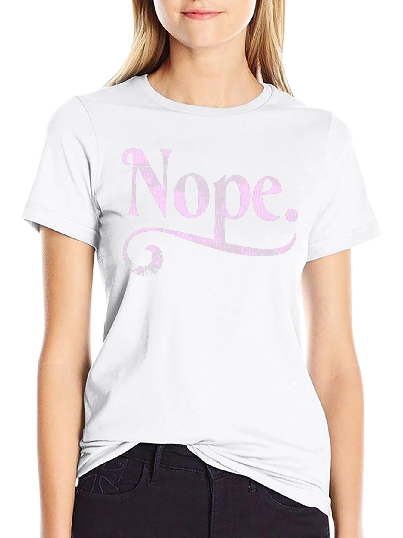 Nope Graphic Tee - Funny Sarcastic T-Shirt