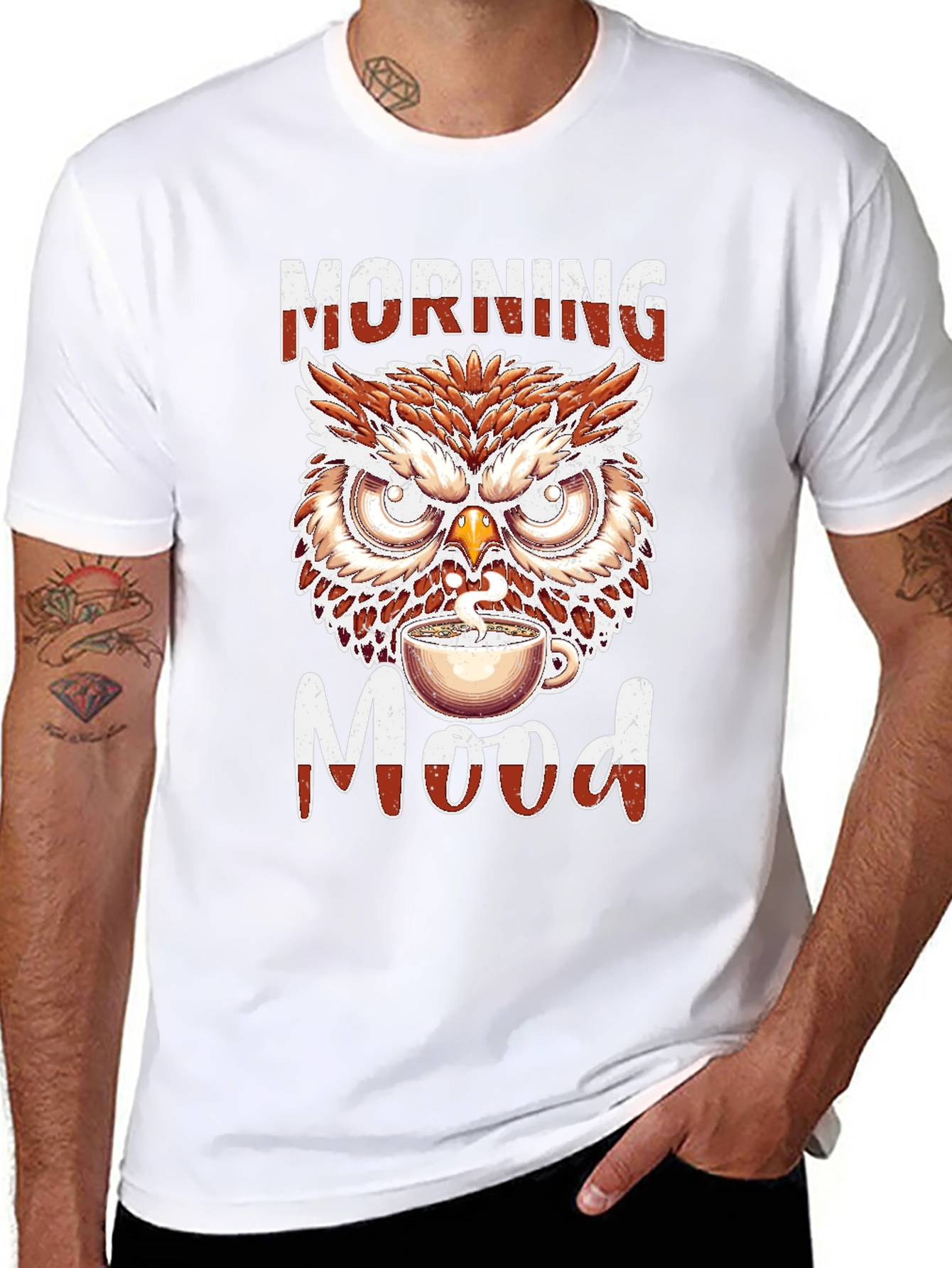 Morning Owl Coffee Graphic Tee